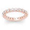 Image 1 : 1.05 ctw VS/SI Cushion Diamond 2pc Set Halo 14K Rose Gold