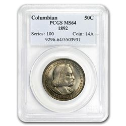 1892 Columbian Expo Half Dollar MS-64 PCGS