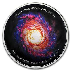 1 oz Silver Colorized Proof Spinner - M94 Ring Galaxy Core