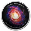 Image 1 : 1 oz Silver Colorized Proof Spinner - M94 Ring Galaxy Core