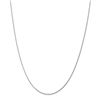 Image 1 : 14K White Gold 1.5 mm Round Diamond Cut Wheat Chain - 22 in.