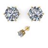 Image 2 : 1.53 ctw VS/SI Diamond Stud Earrings 18K Rose Gold
