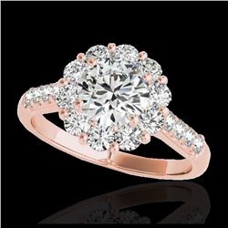 2.25 ctw SI/I Fancy Intense Yellow Diamond Ring 10K White Gold