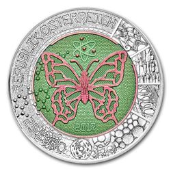 2017 Austria Silver/Niobium Microcosm 25 BU