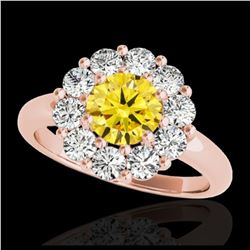 36.48 ctw Opal & Diamond Halo Necklace Rose 10K Rose Gold