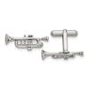 Image 1 : Stainless Steel Polished Trumpet Cuff Links