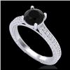 Image 1 : 1.50 ctw H-SI/I Diamond Ring 10K White Gold