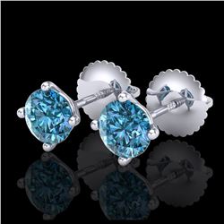 1.40 ctw VS Black Diamond Solitaire Halo Ring 10K Rose Gold