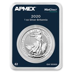 2020 Great Britain 1 oz Silver Britannia (MintDirect® Premier)
