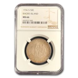 1936-S Rhode Island Half Dollar MS-66 NGC