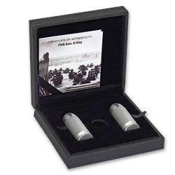 2019 Tanzania 2-Coin 1 oz Silver 75th Anniversary D-Day Bullet