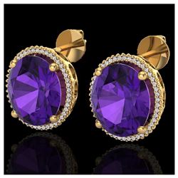 1.50 ctw VS/SI Diamond Solitaire Art Deco Stud Earrings 18K Rose Gold