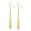 Image 1 : 14k Gold Polished Shepherd Hook Drop Earrings