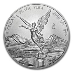 2016 Mexico 5 oz Silver Libertad BU