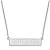 Image 1 : Sterling Silver Dallas Cowboys Small Bar Necklace