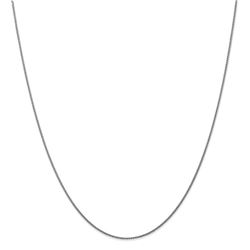 14k White Gold 1.0 mm Spiga Pendant Chain Necklace - 20 in.