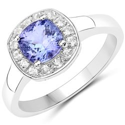 2.50 ctw Genuine Amethyst .925 Sterling Silver Ring
