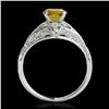 Image 2 : 1.58 ctw SI Intense Yellow Diamond Ring 10K White Gold