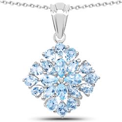 1.73 ctw Genuine Emerald & White Topaz .925 Sterling Silver Ring