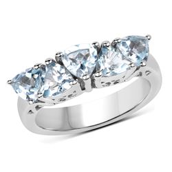 0.43 ctw Genuine Citrine and White Topaz .925 Sterling Silver Ring