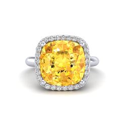 5.25 ctw Genuine Swiss Blue Topaz .925 Sterling Silver Ring