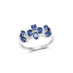 13.70 ctw Genuine Blue Topaz .925 Sterling Silver Ring