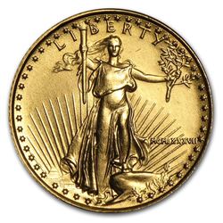 1987 1/10 oz Gold American Eagle BU (MCMLXXXVII)