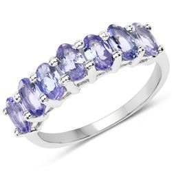 1.35 ctw Genuine Blue Sapphire .925 Sterling Silver Ring