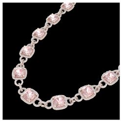 7.74 ctw Jade & Diamond Earrings 14K White Gold