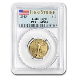 2013 1/4 oz Gold American Eagle MS-69 PCGS (FS)