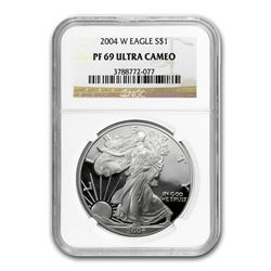 2004-W Proof Silver American Eagle PF-69 NGC