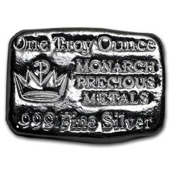 1 oz Hand Poured Silver Bar - MPM