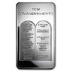 Image 1 : 10 oz Silver Bar - Ten Commandments