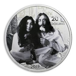 2019 Canada 1 oz Silver $20 Give Peace a Chance: John Lennon