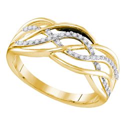 Sterling Silver Round Diamond Heart Ring 1/20 Cttw