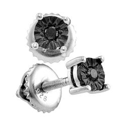 Sterling Silver Princess Diamond Cluster Bridal Wedding Engagement Ring 1/2 Cttw