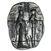 Image 1 : 2 oz Hand Poured Silver Relic Bar - Egyptian Goddesses