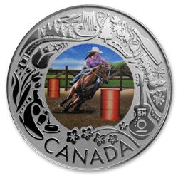 2019 RCM 1/4 oz Silver $3 Celebrating Canadian Fun: Rodeo