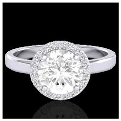 5.1 ctw Emerald & Diamond Earrings 14K White Gold