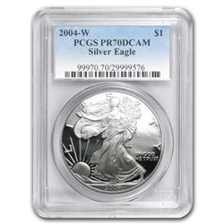 2004-W Proof Silver American Eagle PR-70 PCGS