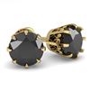 Image 1 : 1.0 ctw VS/SI Cut Cushion Diamond Stud Earrings 18K Rose Gold