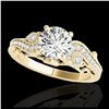 Image 1 : 2 ctw Intense Yellow Diamond Ring 10K White Gold