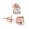Image 1 : 1.39 ctw VS/SI Diamond 3 Stone 2pc Wedding Set 14K Rose Gold