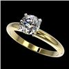Image 1 : 2.62 ctw Intense Blue Diamond Art Deco 3 Stone Ring 18K White Gold