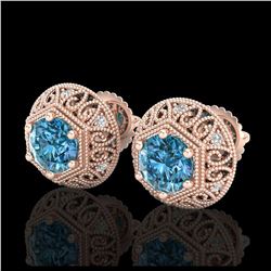 1.80 ctw SI/I Fancy Intense Yellow Diamond Ring 10K Rose Gold