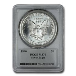 1990 Silver American Eagle MS-70 PCGS