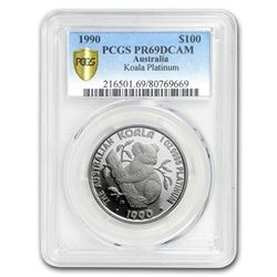 1990 Australia 1 oz Platinum Koala PR-69 DCAM PCGS