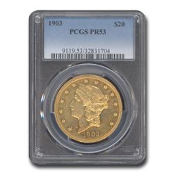 1903 $20 Liberty Gold Double Eagle PR-53 PCGS