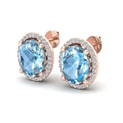 3 ctw Morganite & VS/SI Diamond Necklace 14K Rose Gold