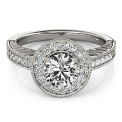 0.75 ctw H-SI/I Diamond Solitaire Necklace 10K White Gold